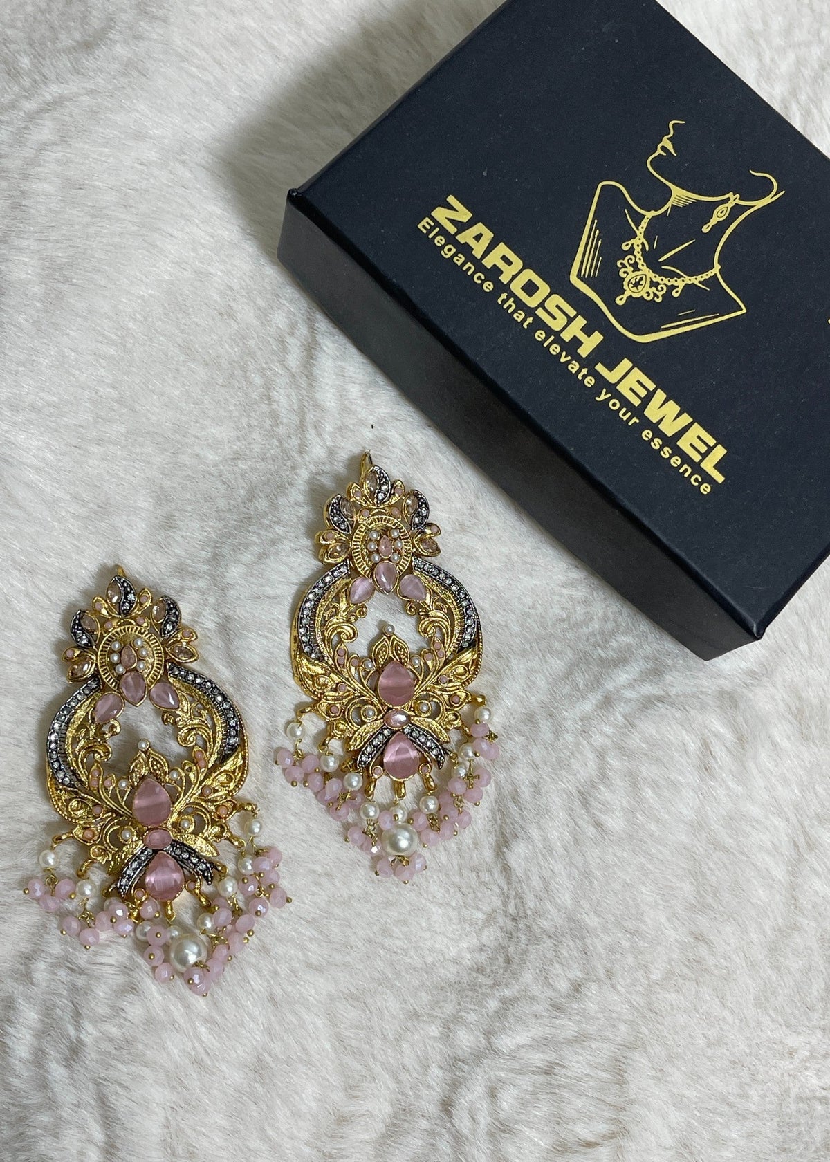 Shop the Zara Statement Earrings from Zarosh Jewel