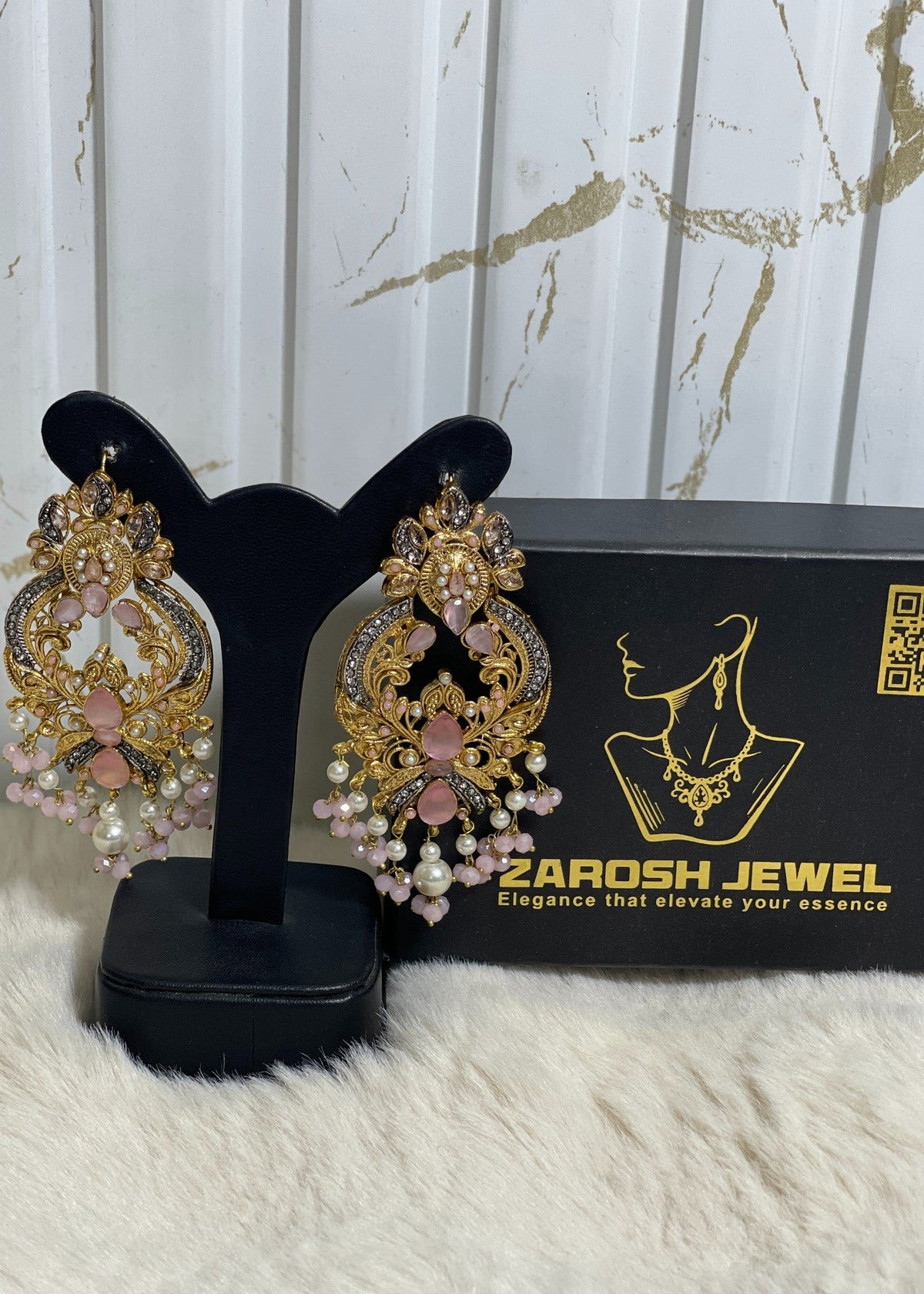 Shop the Zara Statement Earrings from Zarosh Jewel
