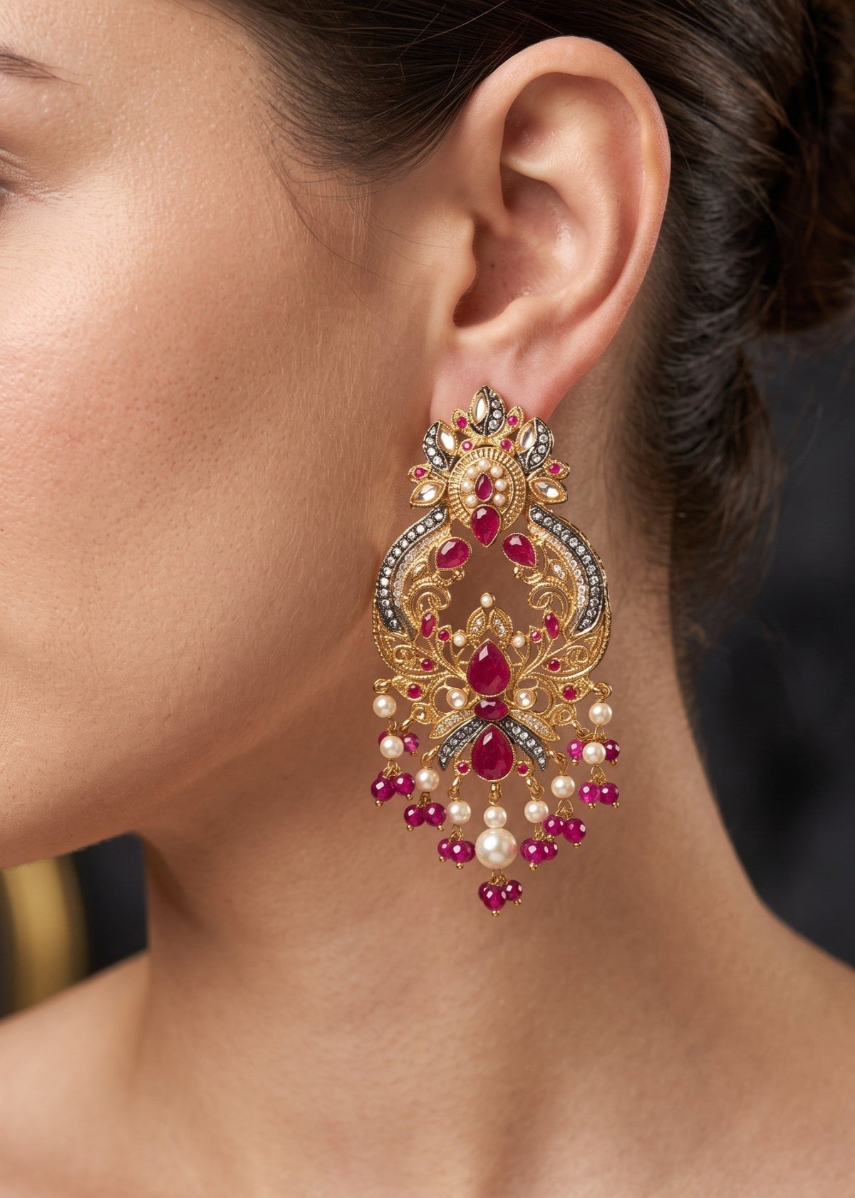 Shop the Zara Statement Earrings from Zarosh Jewel