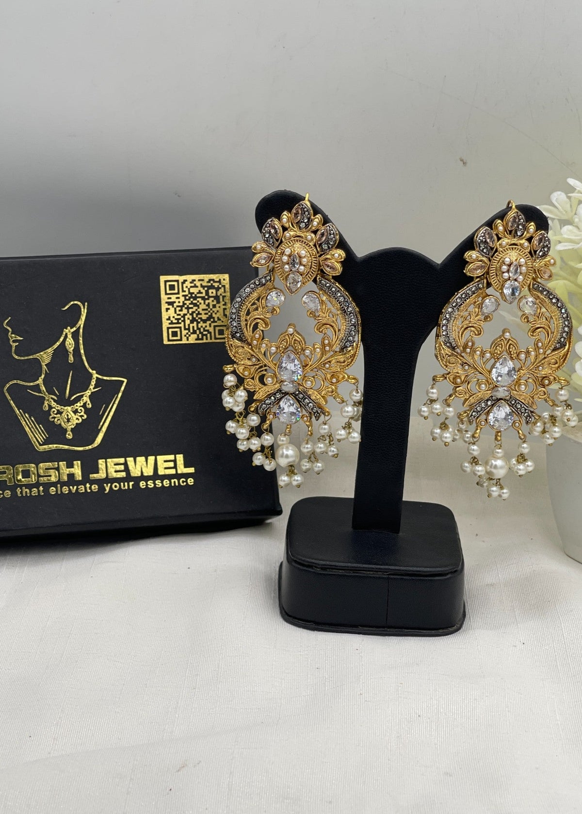 Shop the Zara Statement Earrings from Zarosh Jewel