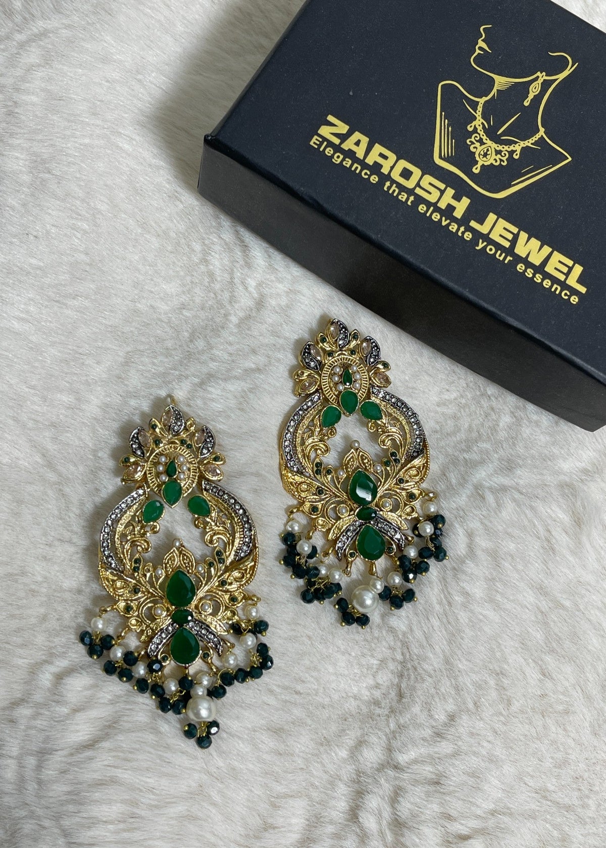 Shop the Zara Statement Earrings from Zarosh Jewel