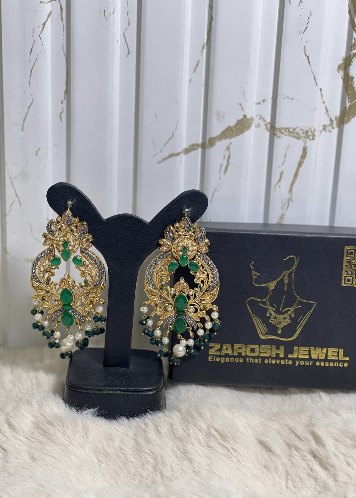 Shop the Zara Statement Earrings from Zarosh Jewel