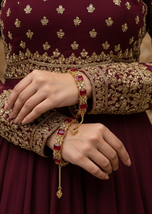 Shop the Zareen Bangles Openable from Zarosh Jewel