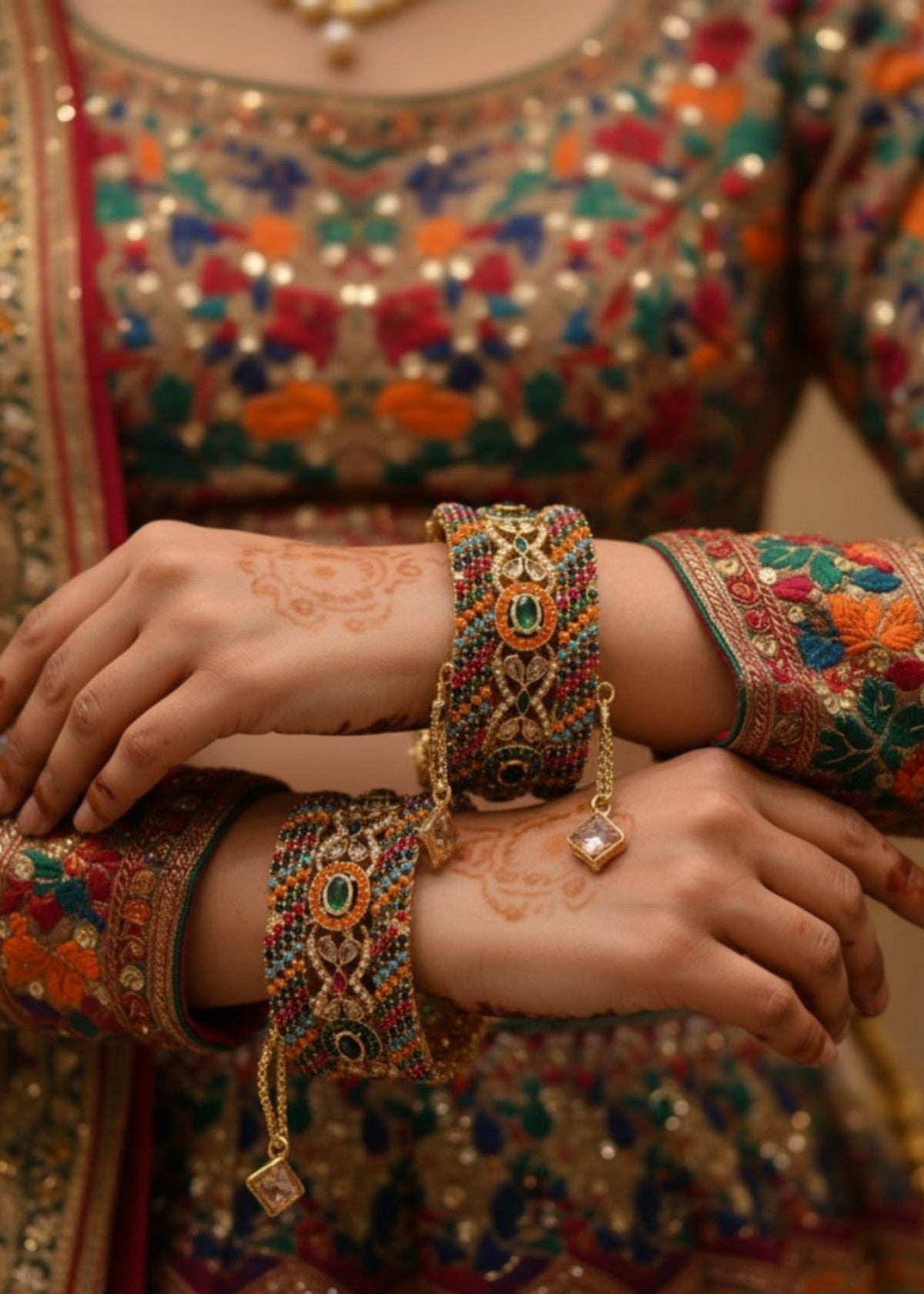 Shop the Zarlish Royal Bangles Openable from Zarosh Jewel