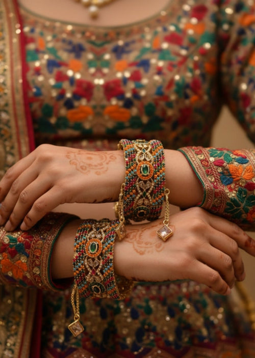 Shop the Zarlish Royal Bangles Openable from Zarosh Jewel