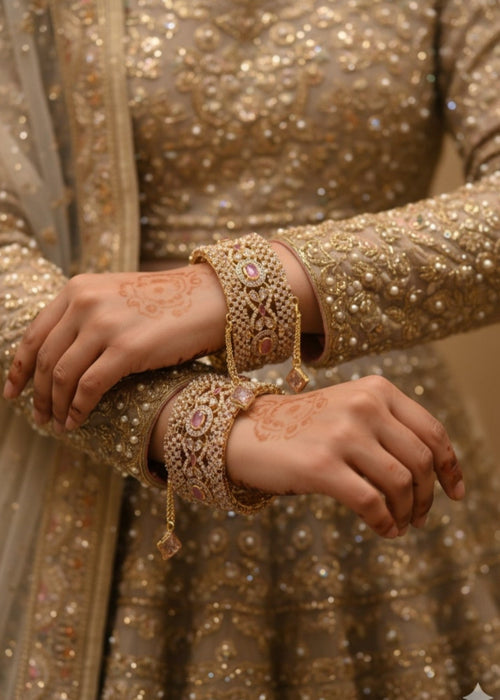 Shop the Zarlish Royal Bangles Openable from Zarosh Jewel