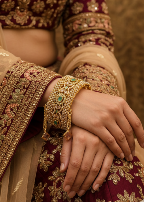 Shop the Zarlish Royal Bangles Openable from Zarosh Jewel