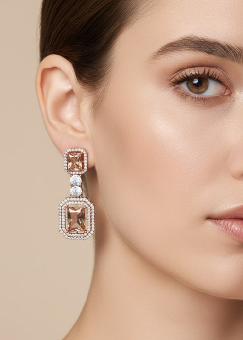 Zarmin Noir Luxe Earrings by Zarosh Jewel