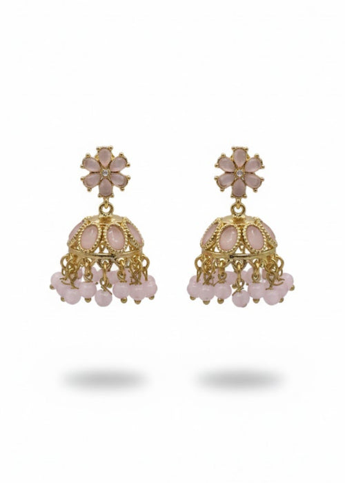 Shop the Zarmin Royal Floral Jhumka Earrings from Zarosh Jewel