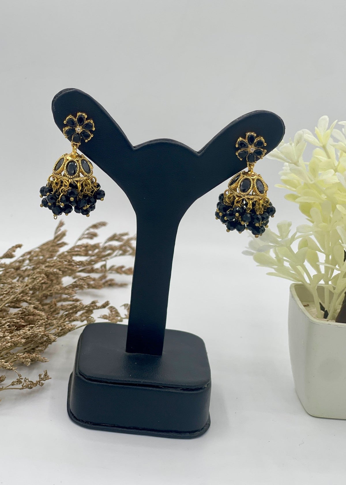 Shop the Zarmin Royal Floral Jhumka Earrings from Zarosh Jewel