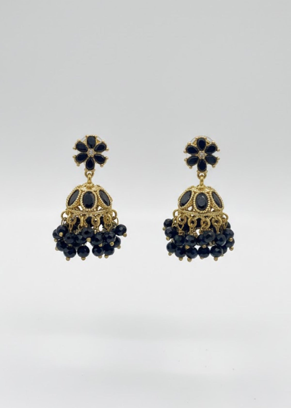 Shop the Zarmin Royal Floral Jhumka Earrings from Zarosh Jewel