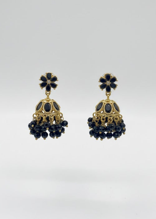 Shop the Zarmin Royal Floral Jhumka Earrings from Zarosh Jewel