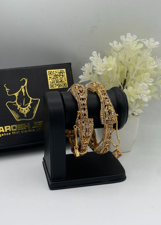 Zayna Openable Bangles by Zarosh Jewel