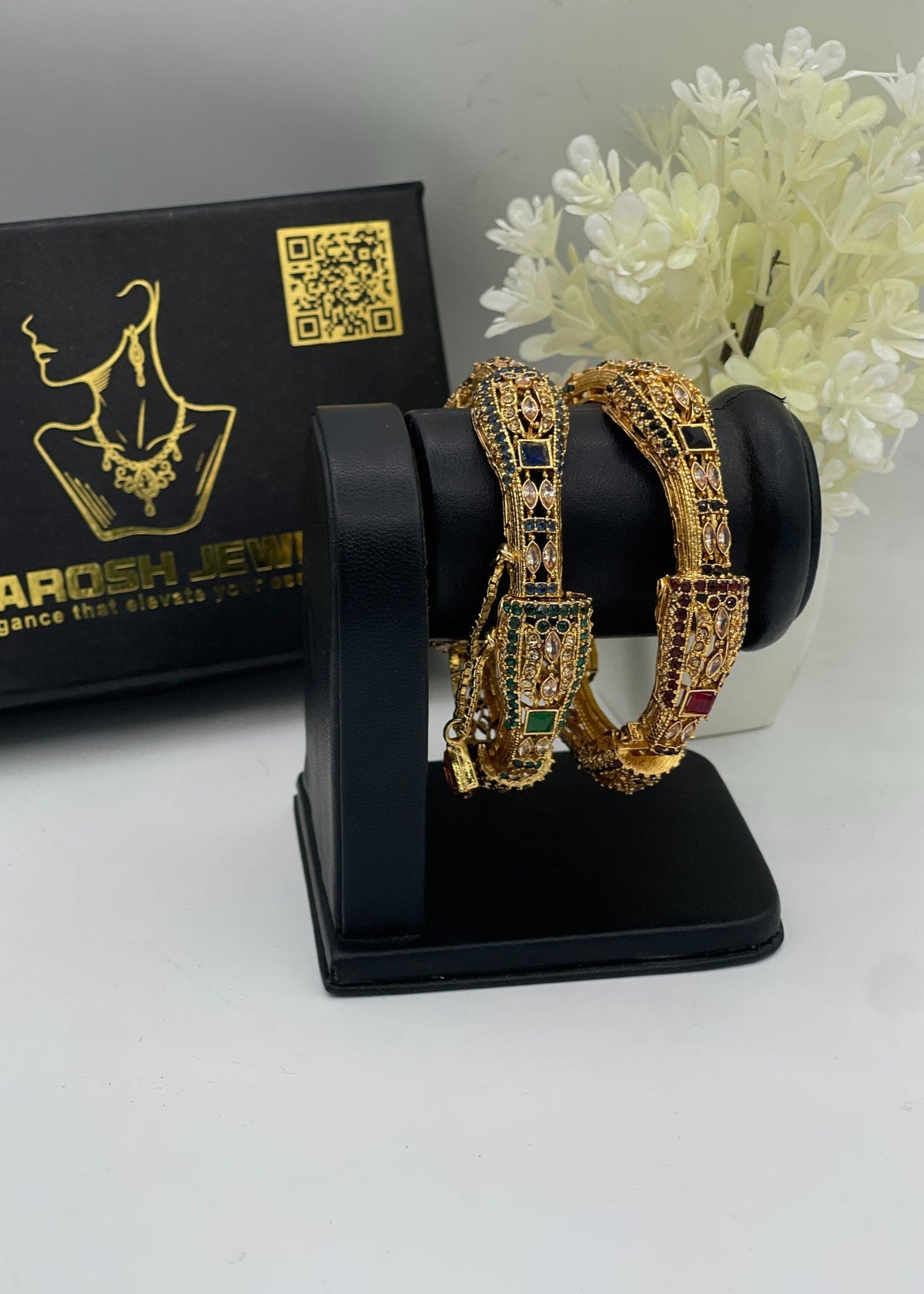 Shop the Zayna Openable Bangles from Zarosh Jewel