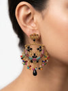 Zeenat Peacock Jhumka Earrings by Zarosh Jewel