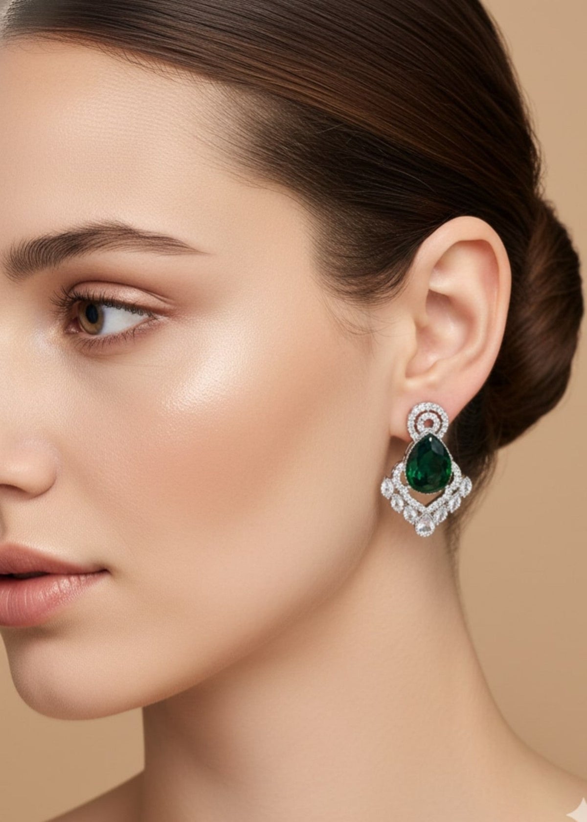 Zeenat Stud Earrings by Zarosh Jewel