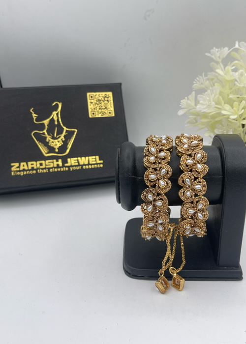 Shop the Zimal Openable Bangles from Zarosh Jewel