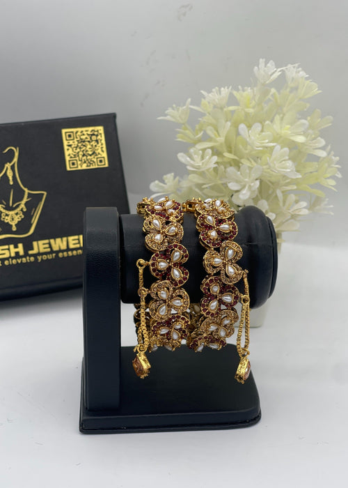 Shop the Zimal Openable Bangles from Zarosh Jewel