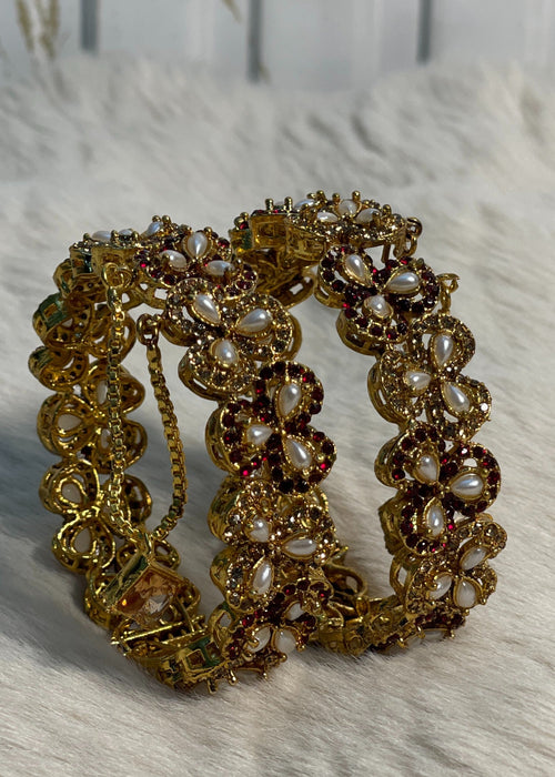 Shop the Zimal Openable Bangles from Zarosh Jewel