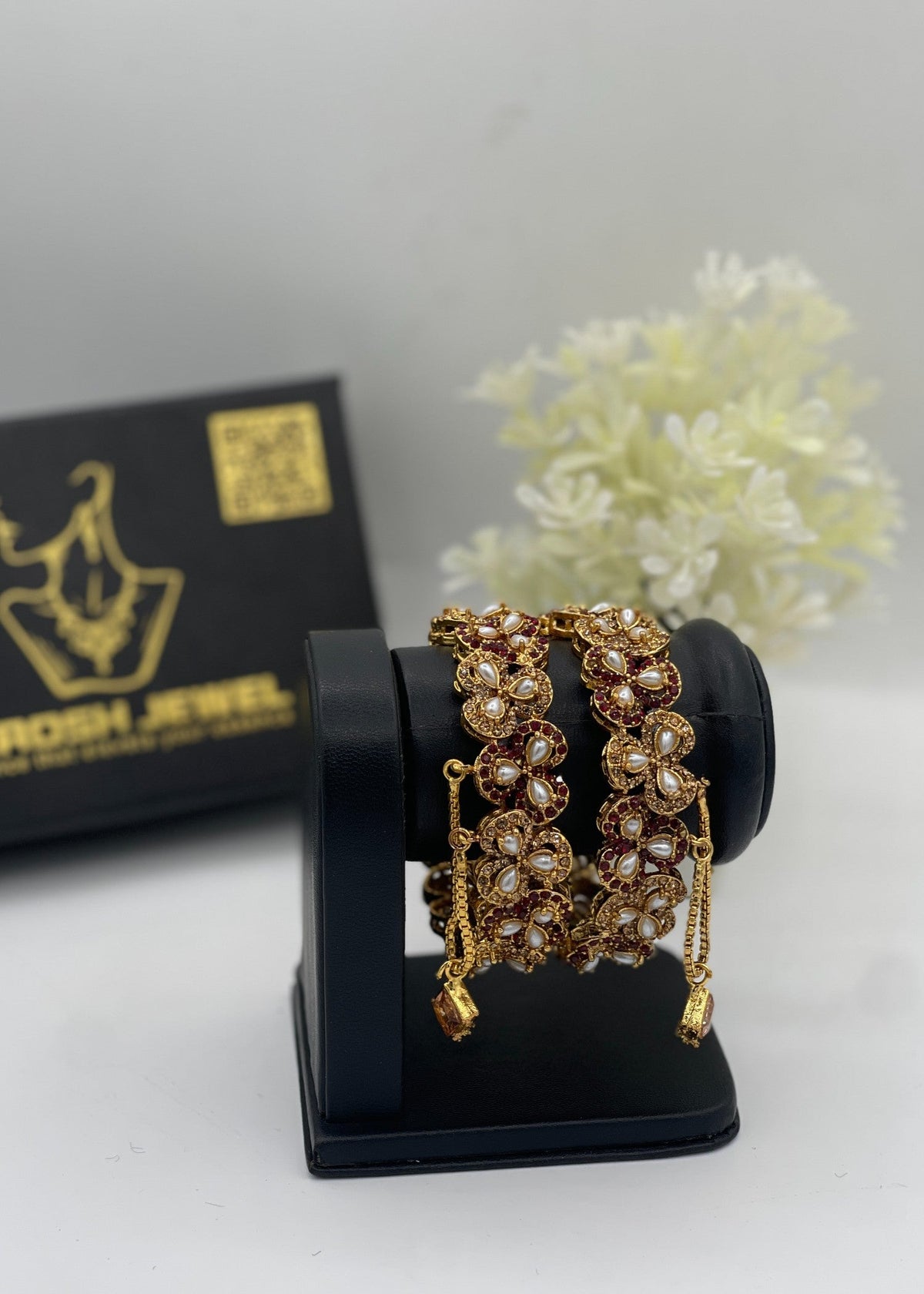 Shop the Zimal Openable Bangles from Zarosh Jewel