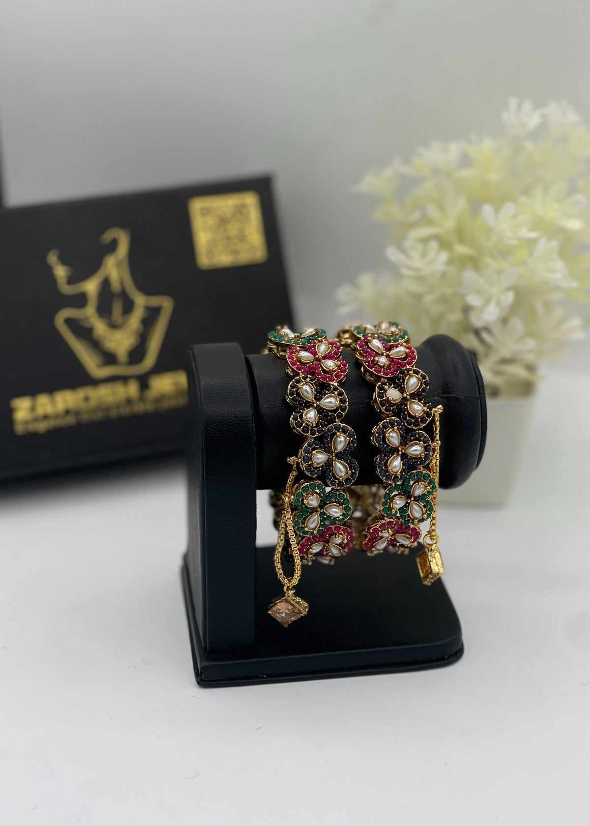 Shop the Zimal Openable Bangles from Zarosh Jewel