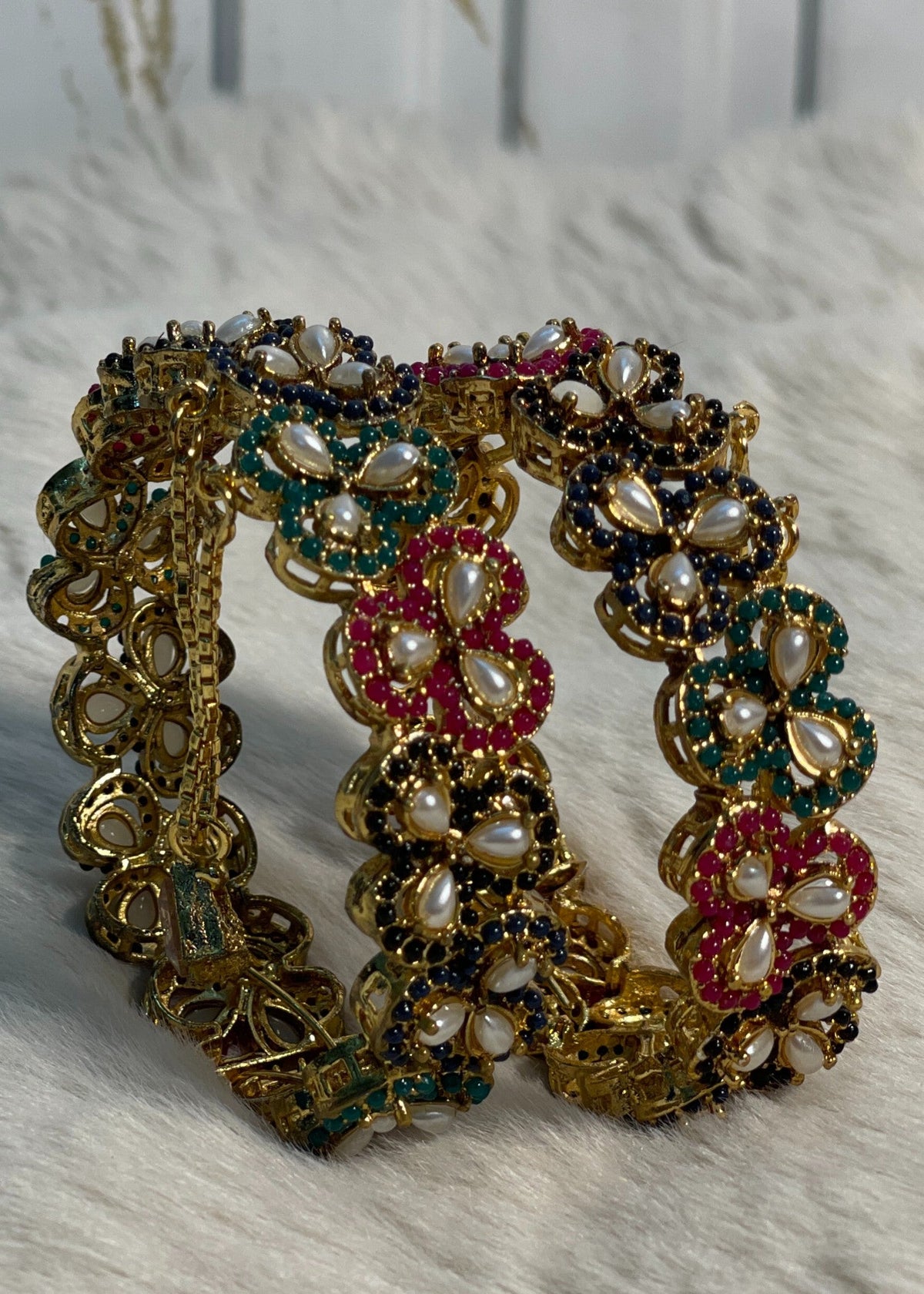 Shop the Zimal Openable Bangles from Zarosh Jewel