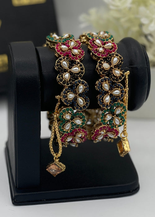 Shop the Zimal Openable Bangles from Zarosh Jewel