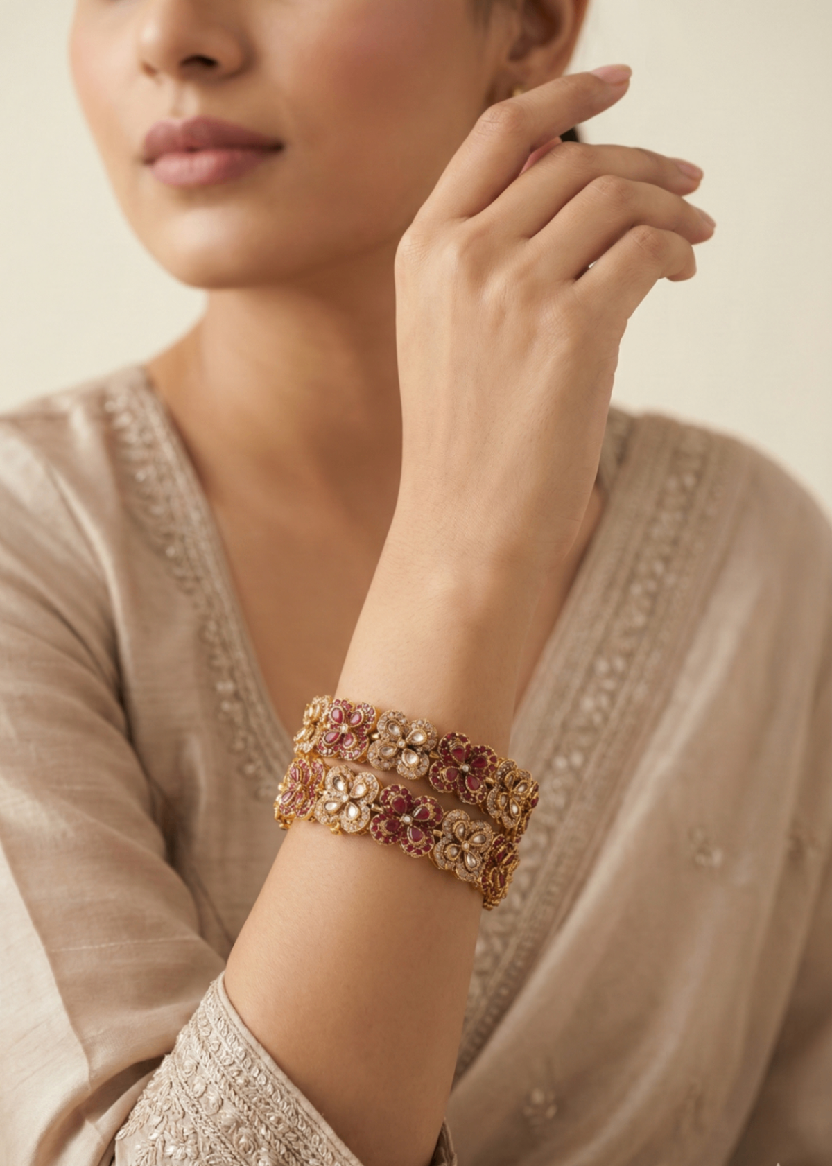 Zimal Openable Bangles by Zarosh Jewel