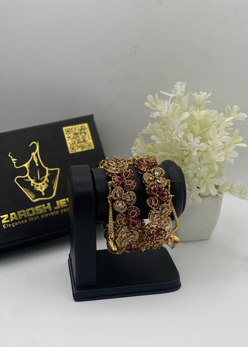 Shop the Zimal Openable Bangles from Zarosh Jewel