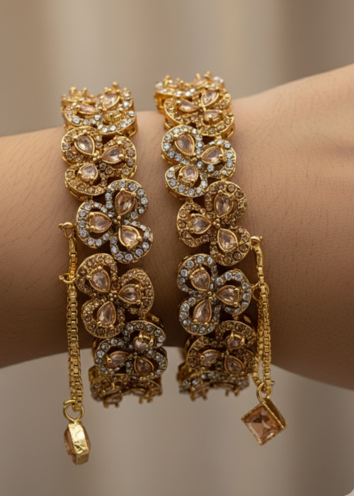 Shop the Zimal Openable Bangles from Zarosh Jewel