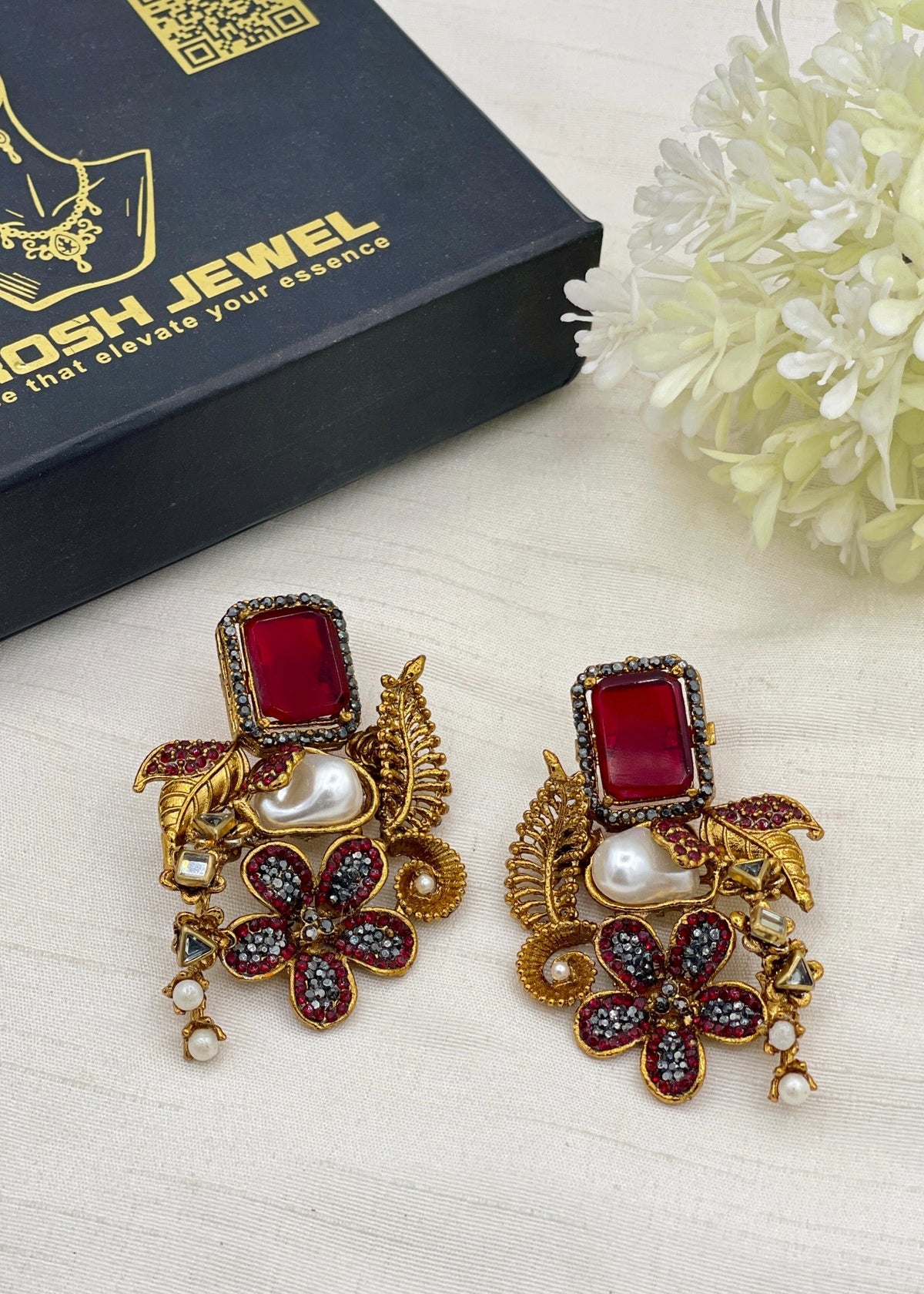 Shop the Ziva Heritage Earring from Zarosh Jewel
