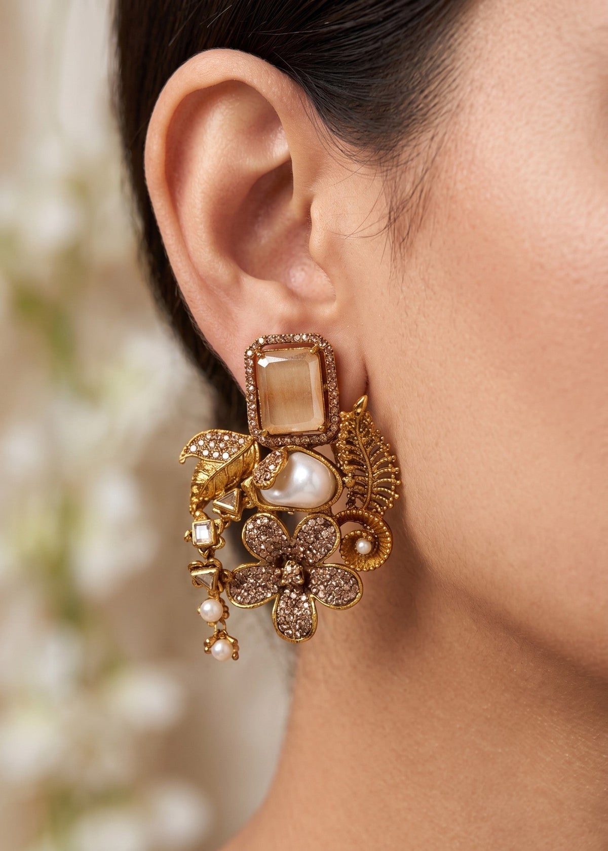 Shop the Ziva Heritage Earring from Zarosh Jewel