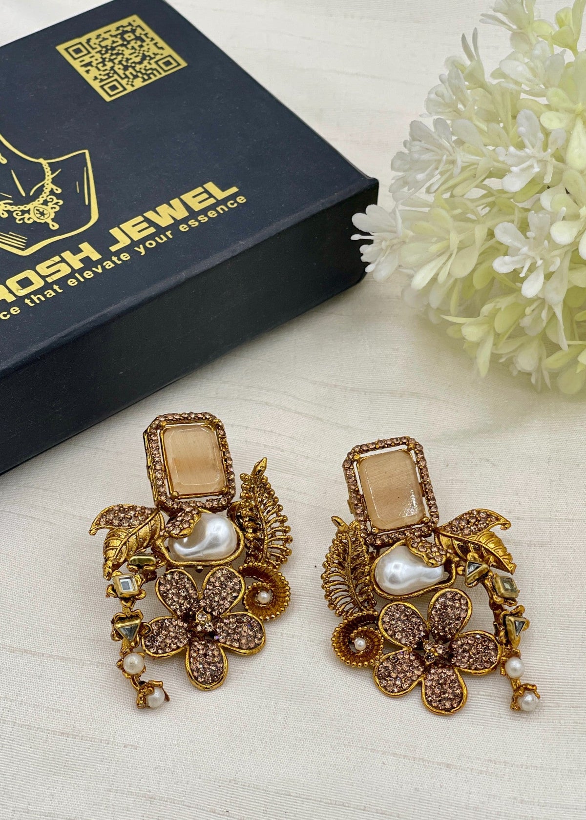 Shop the Ziva Heritage Earring from Zarosh Jewel