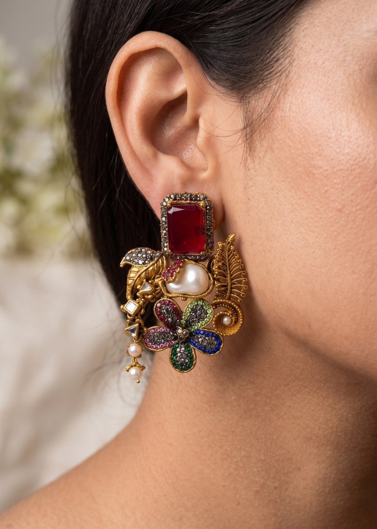 Shop the Ziva Heritage Earring from Zarosh Jewel