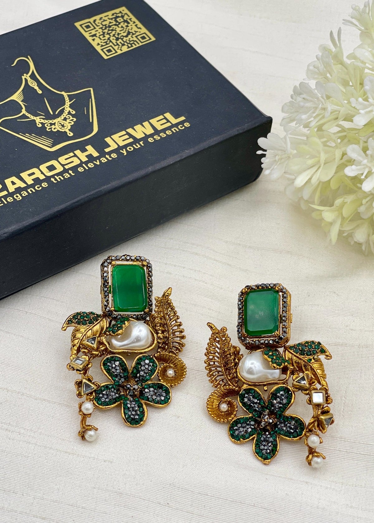 Shop the Ziva Heritage Earring from Zarosh Jewel
