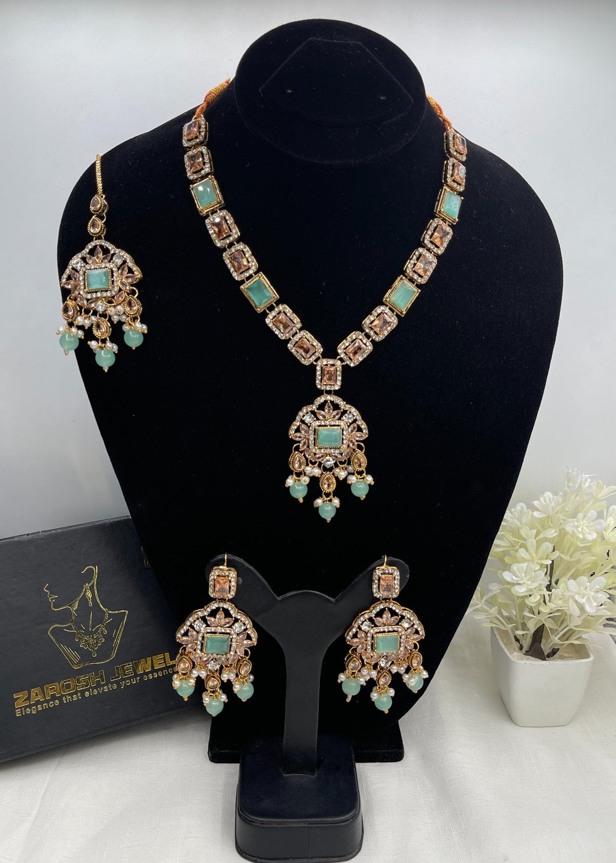 Shop the Zoe Necklace Set from Zarosh Jewel
