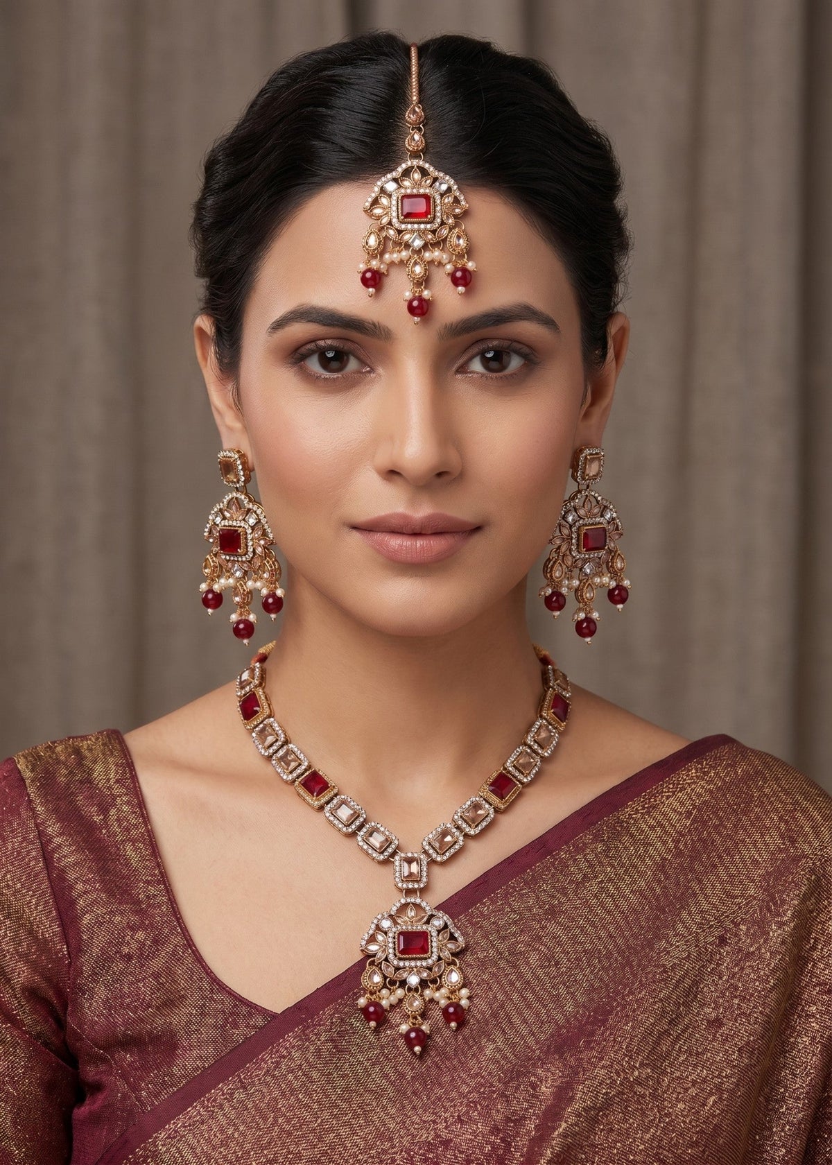 Shop the Zoe Necklace Set from Zarosh Jewel