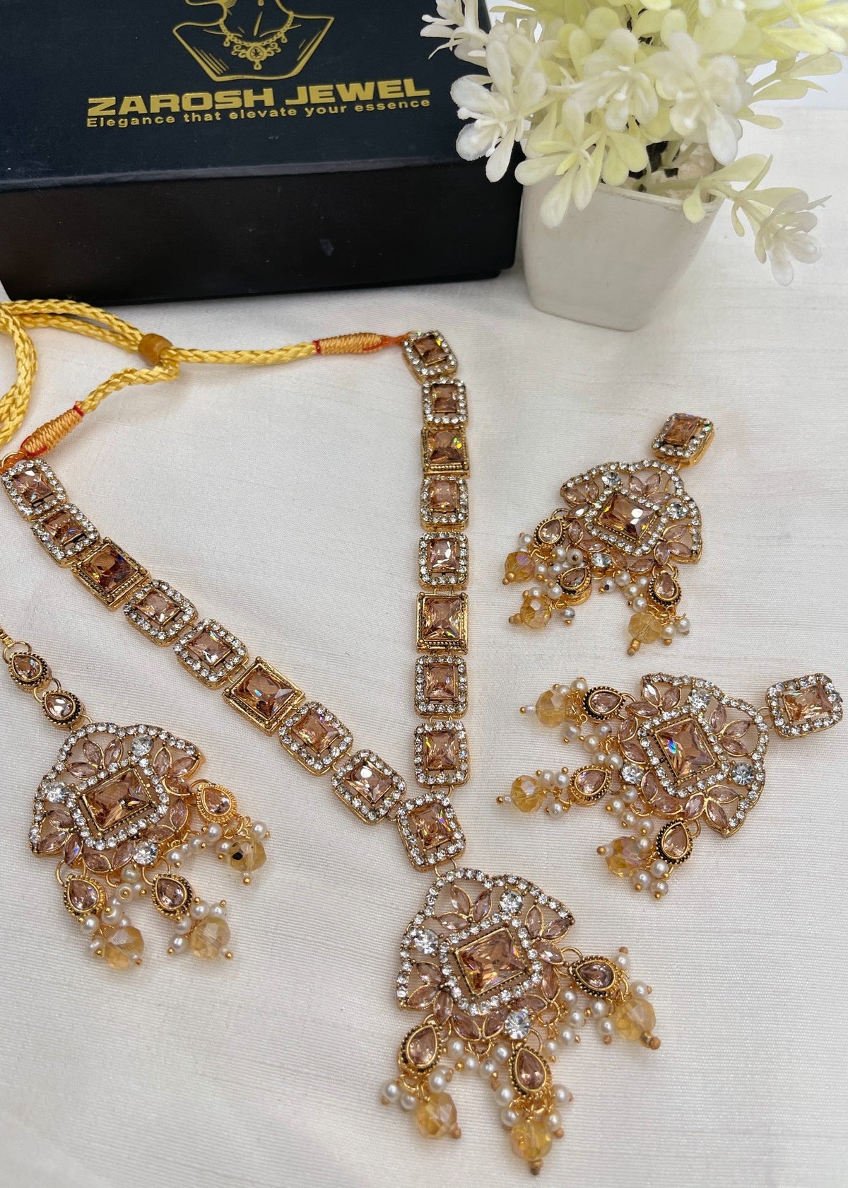 Shop the Zoe Necklace Set from Zarosh Jewel