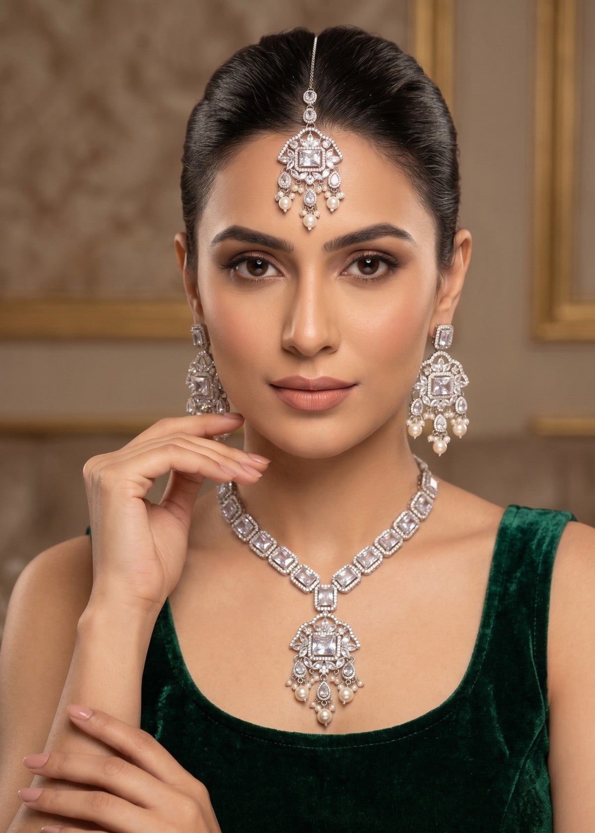 Shop the Zoe Necklace Set from Zarosh Jewel