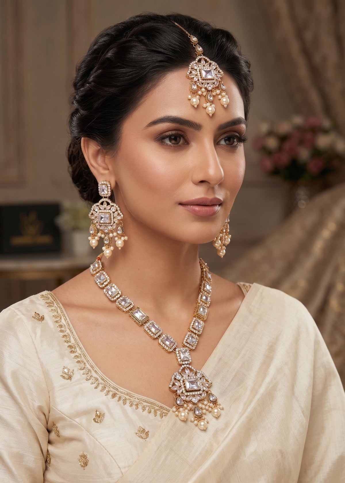 Shop the Zoe Necklace Set from Zarosh Jewel