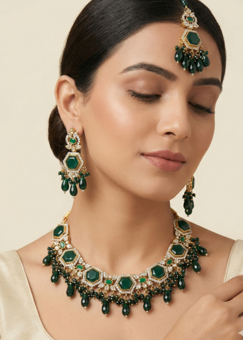 Shop the Zoya Necklace Set from Zarosh Jewel