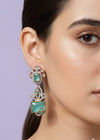 Shop the Zoya Noir Crystal Earrings from Zarosh Jewel
