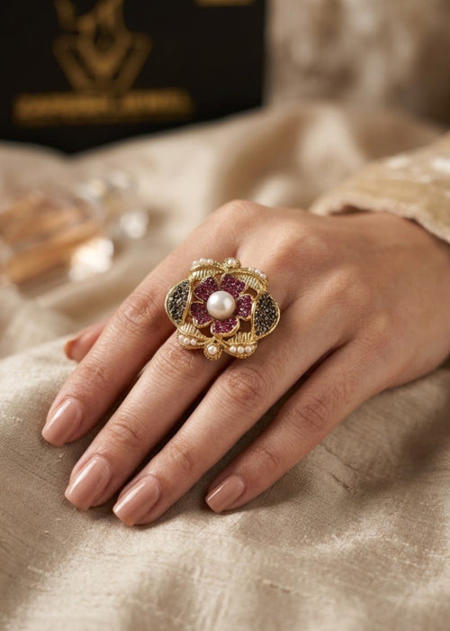 Zuleikha Blossom Ring by Zarosh Jewel