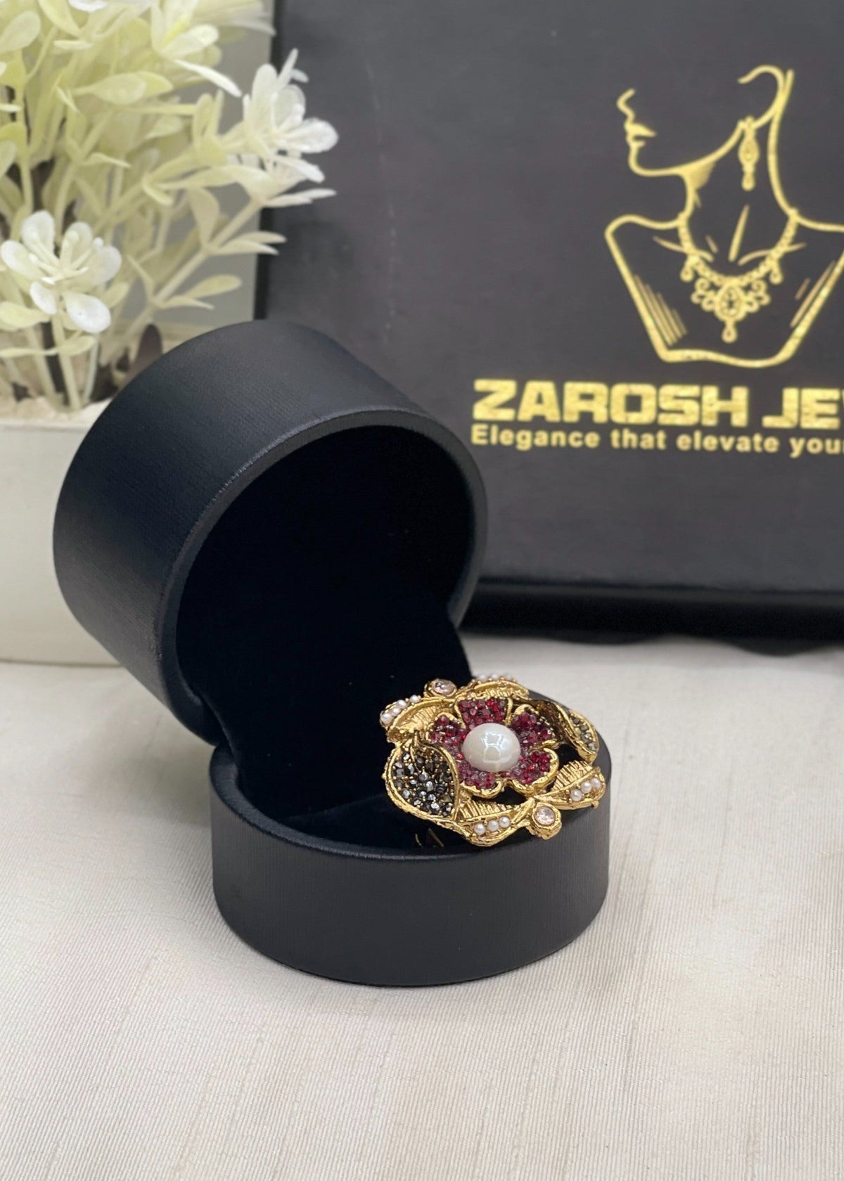 Shop the Zuleikha Blossom Ring from Zarosh Jewel