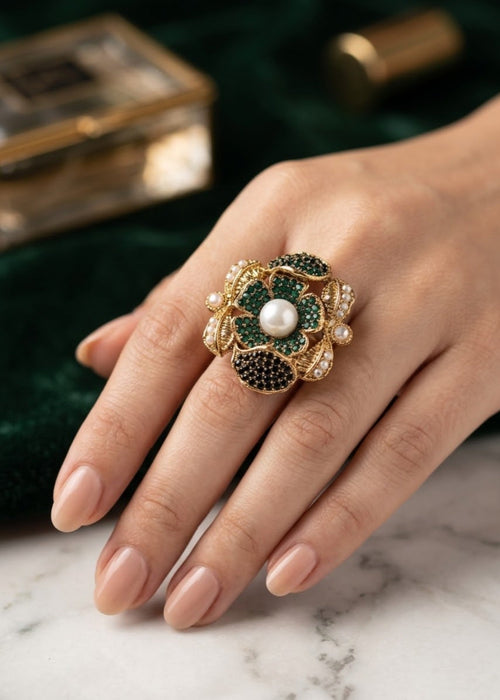 Shop the Zuleikha Blossom Ring from Zarosh Jewel