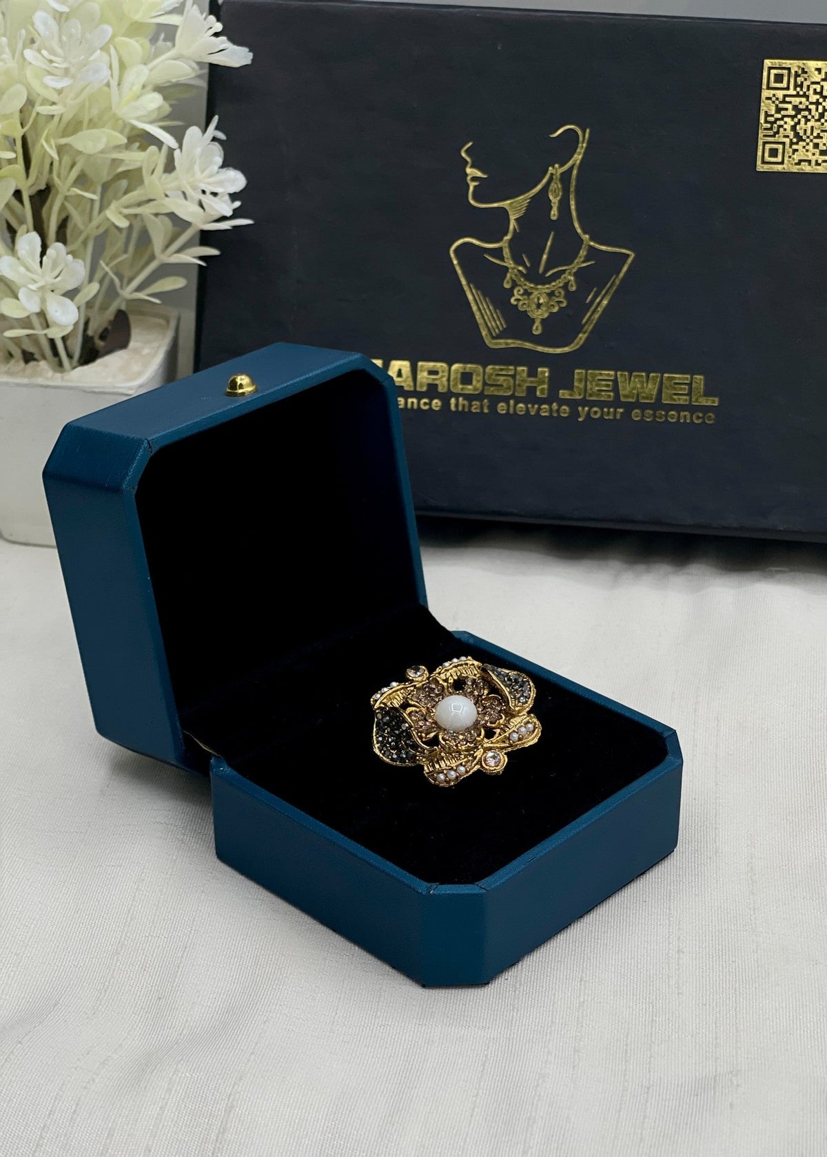Shop the Zuleikha Blossom Ring from Zarosh Jewel