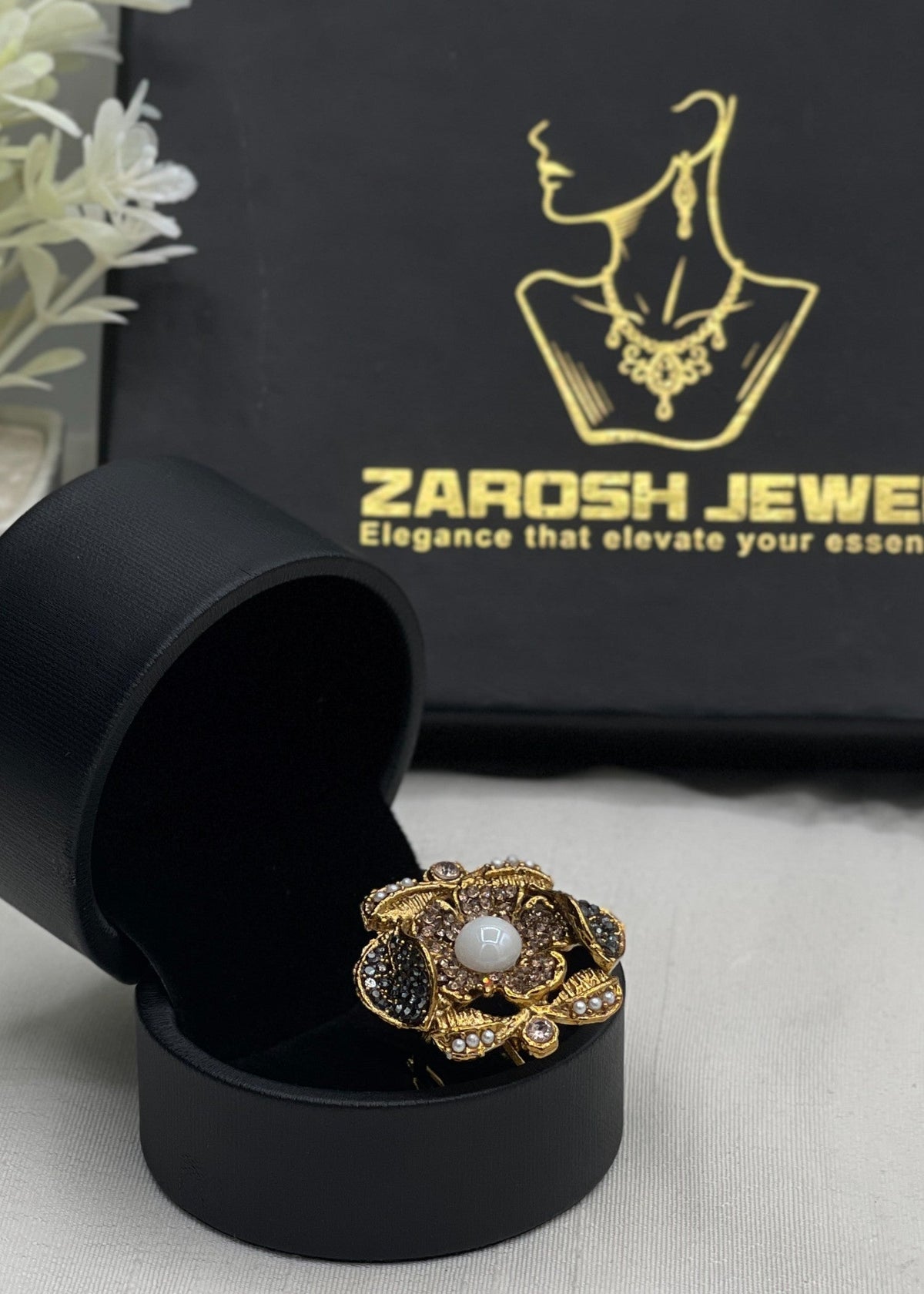 Shop the Zuleikha Blossom Ring from Zarosh Jewel