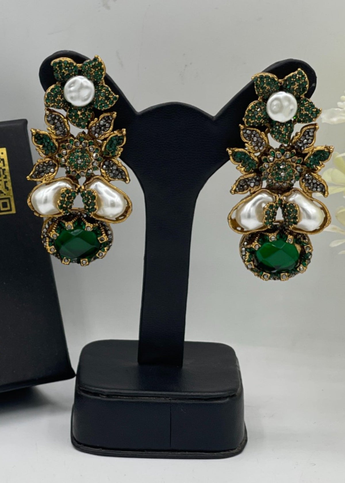 Shop the Zunairah Floral Drops from Zarosh Jewel